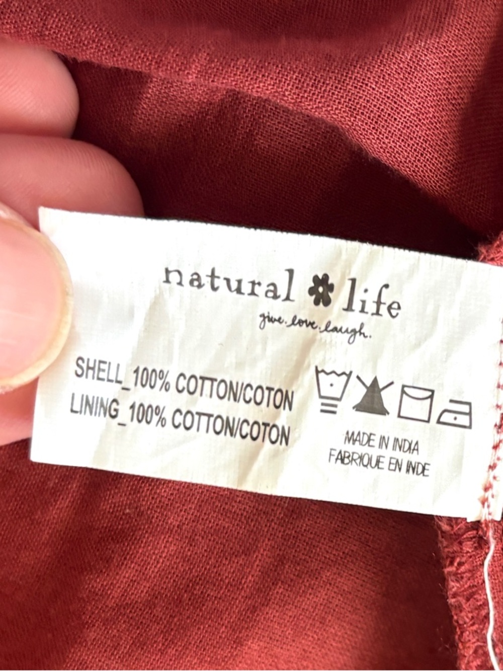 Natural Life Ariella Maxi Tiered Skirt Rust Brown Size M - Picture 14 of 14
